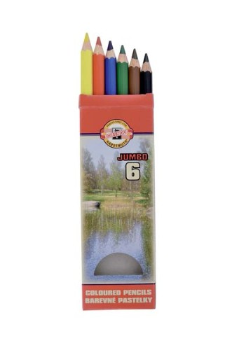 Vibrant 3371 Omega Colour Pencils 6s for kids, designed for durability and bright artistic expression.