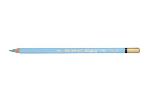 Mondeluz Aquarelle Pencil in Ice Blue, soft lead for vibrant watercolor effects on various surfaces.