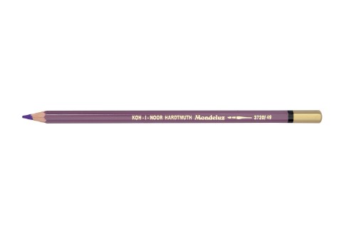 Mondeluz Aquarelle Pencil in Permanent Violet, featuring a soft water-soluble core for vibrant, versatile artistic creations.