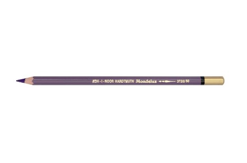 Mondeluz Aquarelle Pencil in Windsor Violet, a vibrant, water-soluble pencil for stunning watercolor effects.