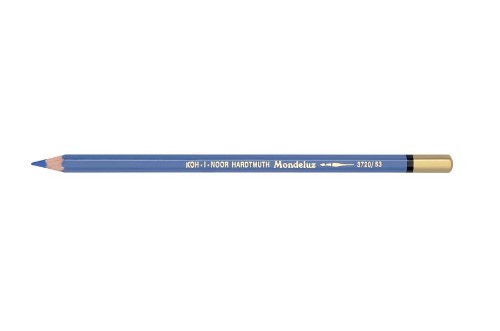 Mondeluz Aquarelle Pencil in Phthalo Blue, a water-soluble pencil for vibrant sketches and watercolor effects.