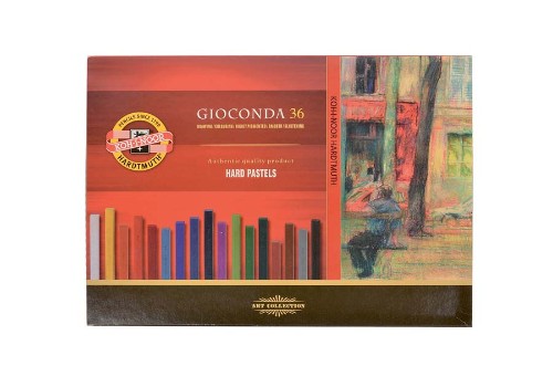 Gioconda Oil Chalks 36s set featuring vibrant, lightfast oil pastels for versatile art on various surfaces.