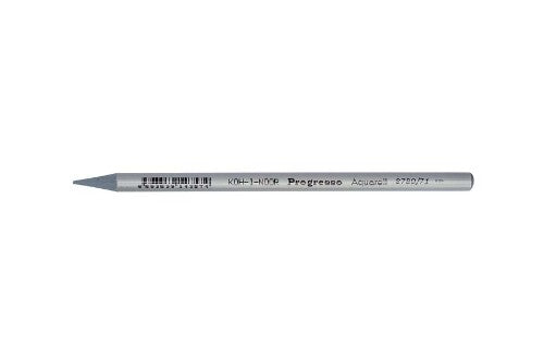 Pack of 12 Progresso Aquarelle Medium Grey artist pencils with soft cores for smooth blending and watercolour applications.