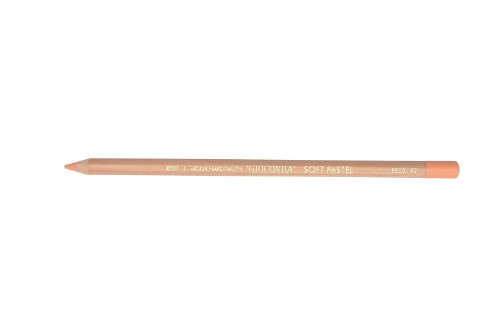 Soft Pastel Chalk Pencil in Light Orange, featuring 4.2mm lead for smooth application and vibrant color for artists.