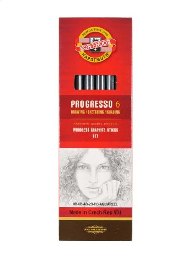 Artist Pencils - Progresso Graphite Pencil 6s