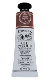 Rown Art Oils 38ml Madder Brown Aliz, a rich, professional oil paint for versatile artistic expression and exceptional quality.