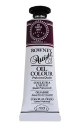 Premium 38ml Purple Lake oil paint with vibrant hue, thick texture, and excellent lightfastness for artists.