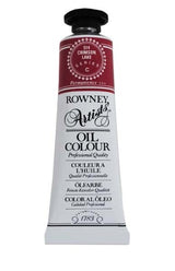 Rown Art Oils 38ml Crimson Lake offers vibrant color and buttery consistency for versatile painting techniques.