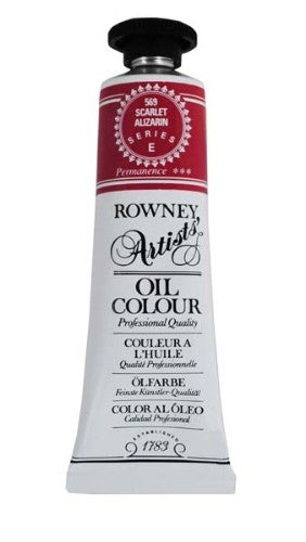 Artist Oil Paint - Rown Art Oils 38ml Scarlet Alizarin