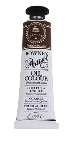 Artist Oil Paint - Rown Art Oils 38ml Mars Orange