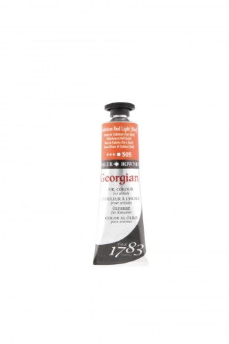 Rown Georg Oils 38ml Cad Red Light (Hue) offers vibrant color, smooth texture, and high durability for artists.