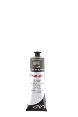 Premium 225ml Rown Georg Vandyke Brown oil paint, ideal for rich depth and seamless blending in fine art.