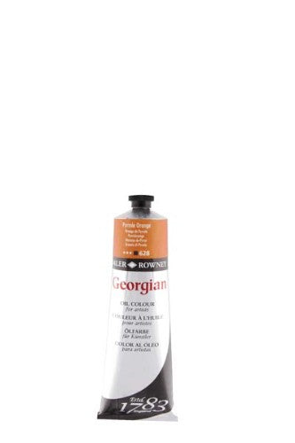 Rown Georg Oils 225ml Pyrrole Orange, a vibrant oil paint for artists seeking quality, warmth, and excellent blending capabilities.