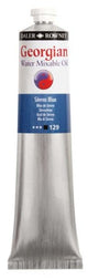 Rown Gwamo 200ml Sevres Blue oil paint, eco-friendly, water-mixable, rich pigment for vibrant artwork.