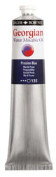 Rown Gwamo 200ml Prussian Blue oil paint, water mixable, vibrant color for artists, ideal for skies and waters.