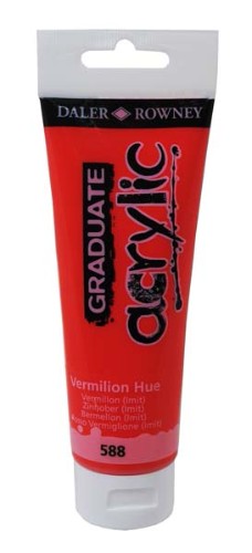 Acrylic Paint - D-R Graduate Acrylic 120ml Vermilion Hue