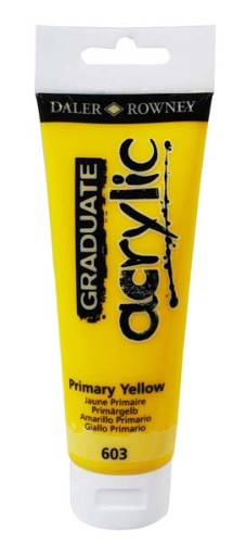 Acrylic Paint - D-R Graduate Acrylic 120ml Primary Yello