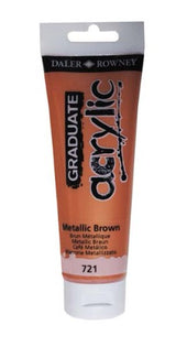 Acrylic Paint - D-R Graduate Acrylic 120ml Metallic Brow