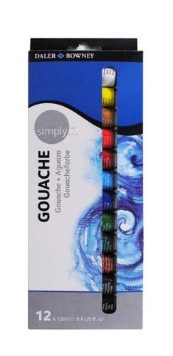 Dr Simply Gouache 12x12ml Set