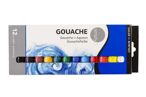 Dr Simply Gouache 12x12ml Set