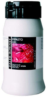 500ml Rown Acrylic Impasto Gel Gloss for vibrant colors and textured finishes in artwork. Ideal for canvas and mixed media.