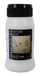 Rown 500ml Texture Paste for acrylic painting, ideal for creating depth and vibrant effects on canvas and mixed media.