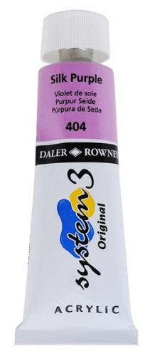 Acrylic paint in silk purple, 75ml tube, perfect for vibrant artwork with a smooth finish and versatile application.