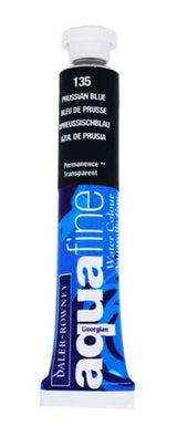 Rown 8ml Afine Prussian Blue watercolour paint tube, vibrant shade perfect for artistic blending and layering techniques.