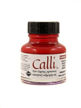 Rown Calli Ink 29.5ml in Burgundy, premium water-resistant ink for calligraphy with smooth flow and vibrant color.