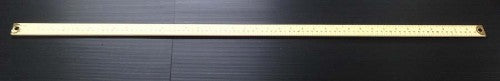 Ruler -Wooden Metre Ruler 100cm W/Metal Ends