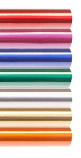 Vibrant green metallic roll, 0.5x10m, perfect for crafting, decorating, and DIY projects with durable aluminium material.