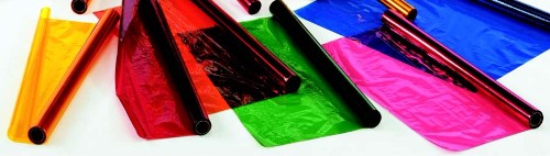 Perf Cellophane Roll - Orange 700mm X 25