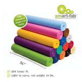 Vibrant orange Smart-Fab roll, 36x600 inches, a durable, versatile non-woven fabric for crafting projects.