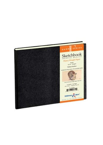 Gamma Hardback Sketch Paper Pad, 9x6 inches, 150gsm, 62 sheets, perfect for sketching with various media.