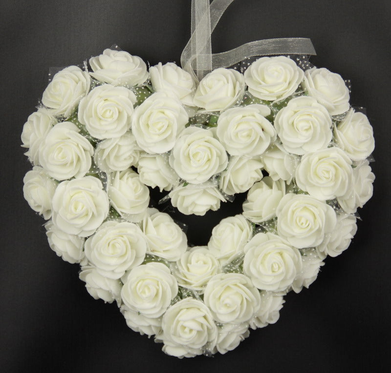 Medium Rose Heart Wreath