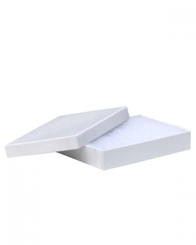 Gift Boxes -  Cotton Fill Box White 89x140x25mm  - Pack of  100