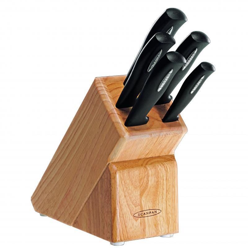 Scanpan Knife Block 6 Pieces Set