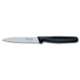 Victorinox Paring Knife 10cm Pointed Blade Wavy Nylon Black