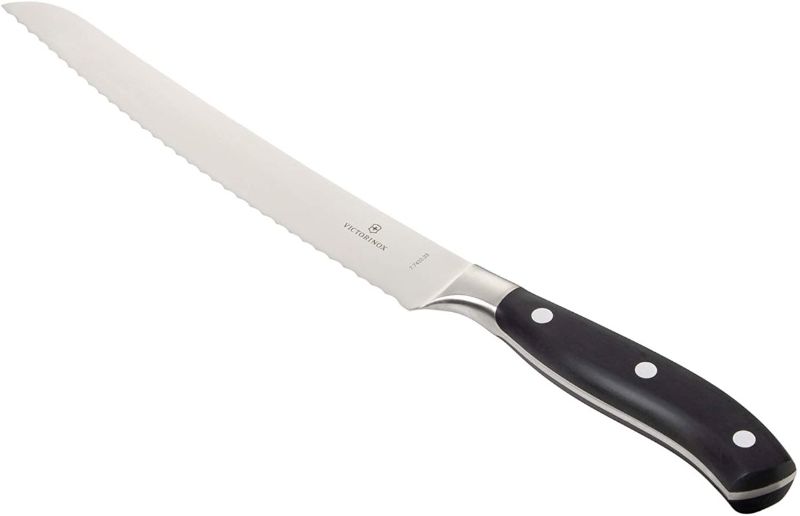 Victorinox Forged Bread Knife 23cm Wavy Cranked Blade
