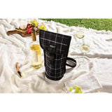 PackIt Freezable Napa Wine Bag - Black Grid
