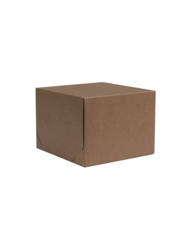 Gift Boxes -  2 Piece Gift Box Natural Kraft 254x254x127mm  - Pack of  50