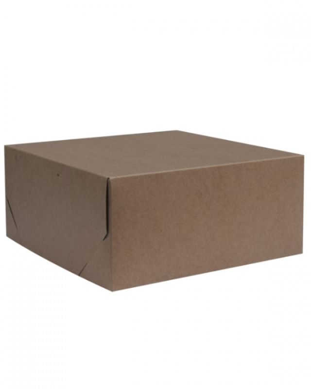 Gift Boxes -  2 Piece Gift Box Natural Kraft 356x356x178mm  - Pack of  25
