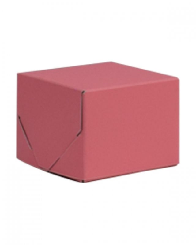 Gift Boxes -  2 Piece Gift Box Coral Chiffon 102x102x76mm  - Pack of  100