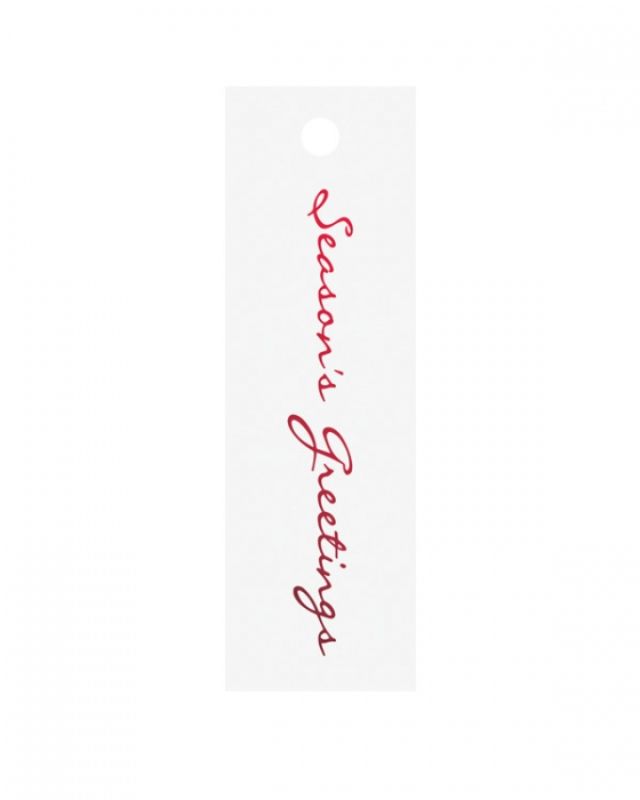 Gift Tags -  Gift Tags Seasons Greetings Red  - Pack of  20