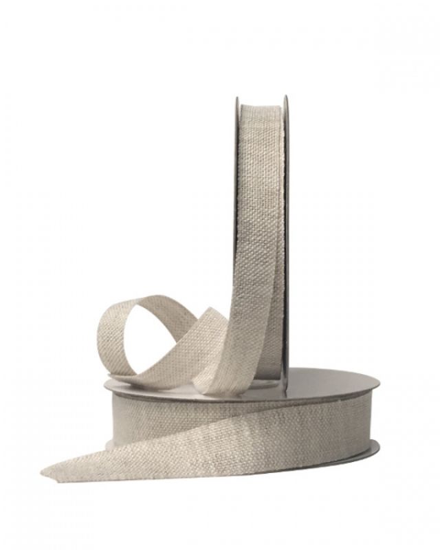 Ribbon -  Natural Woven 25mm X 20mtrs