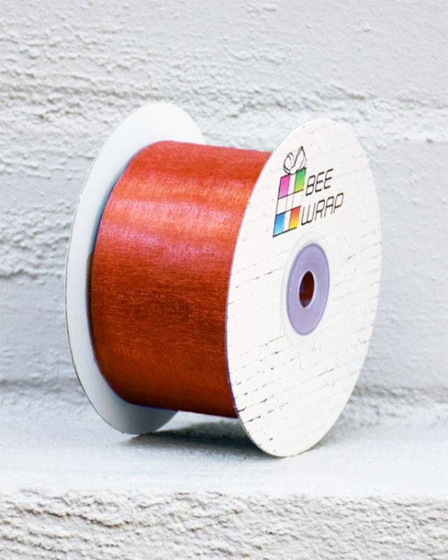 Ribbon -  Cut Edge Organza 50mm X 50mtrs Copper