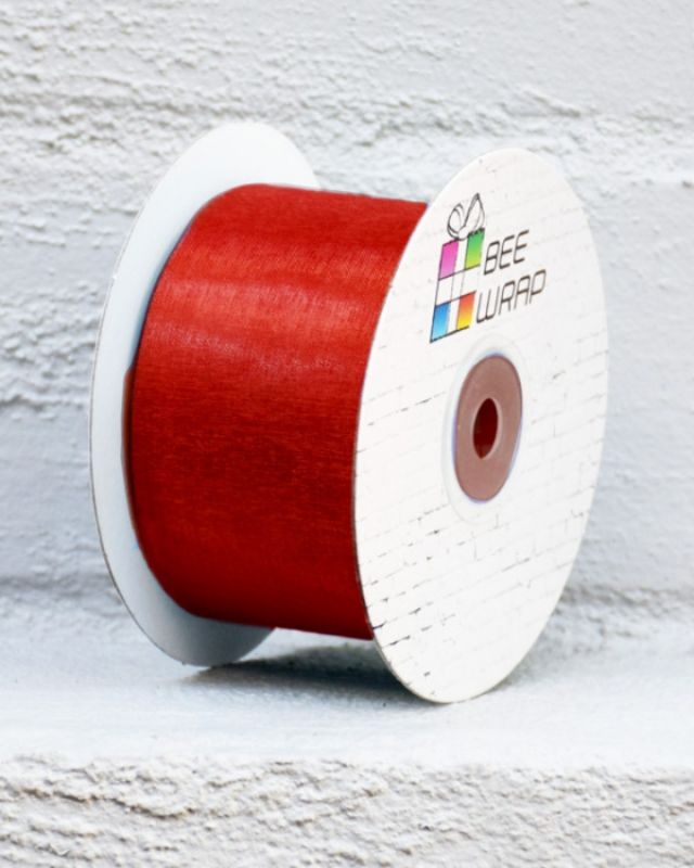 Ribbon -  Cut Edge Organza 50mm X 50mtrs Rust