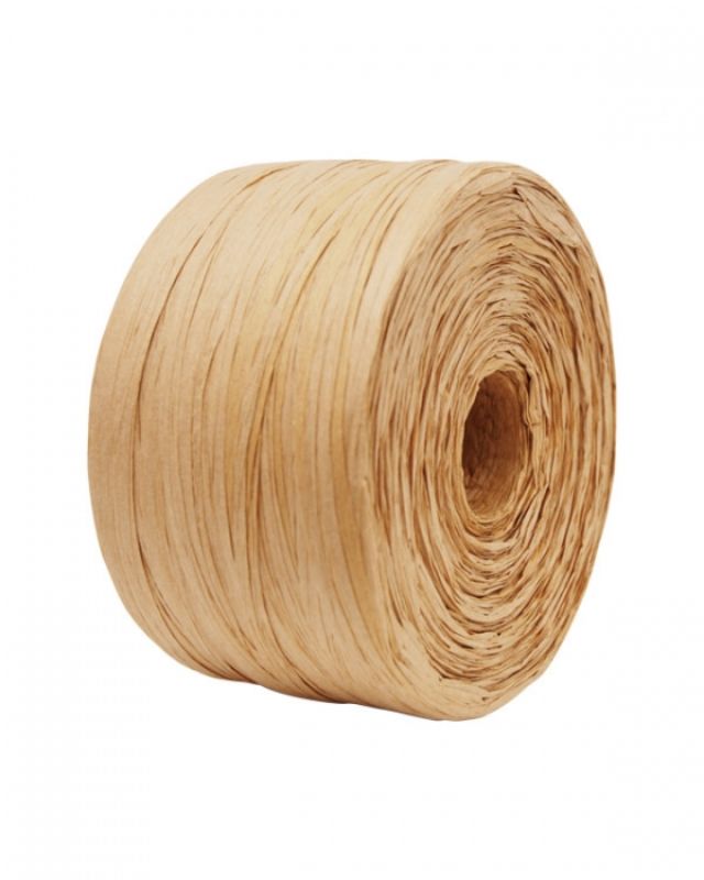 Ribbon -  Paper Raffia Bulk4mm X 500mtrs Natural
