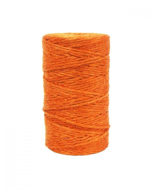 Ribbon -  Jute Twine 3mm X 100mtrs Orange