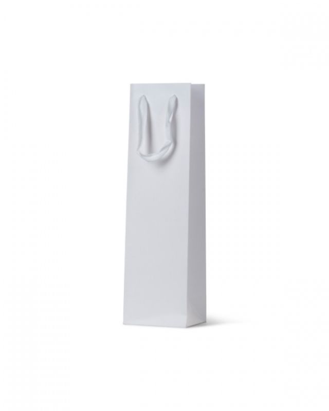 Wine Bottle Bags -  Deluxe White Single Wine Bag  - Pack of  100